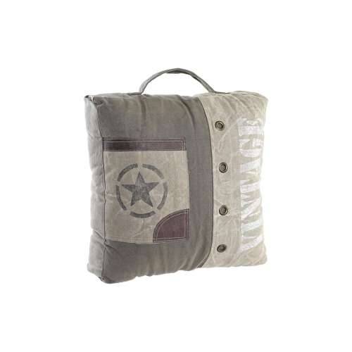 Jastuk DKD Home Decor podni Bež Smeđa Poliester Pamuk Koža Zvijezda Aluminij Vintage (50 x 14 x 50 cm) Cijena