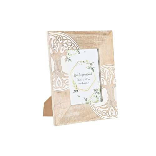 Okvir za sliku DKD Home Decor Bijela Smeđa Drvo Kristal Drvo Manga drvo Indijac 23 x 2 x 28 cm Cijena