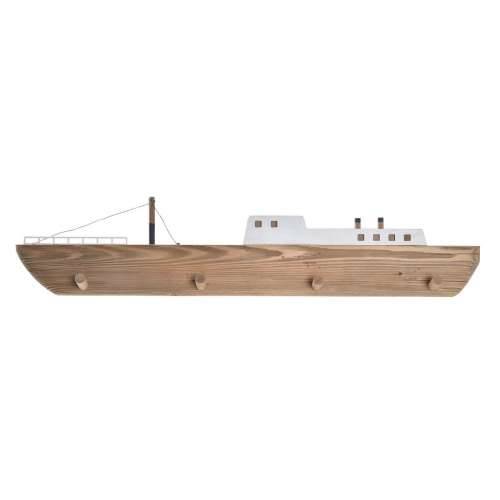 Zidna vješalica DKD Home Decor 91 x 8,5 x 20 cm Prirodno Drvo Barco Cijena