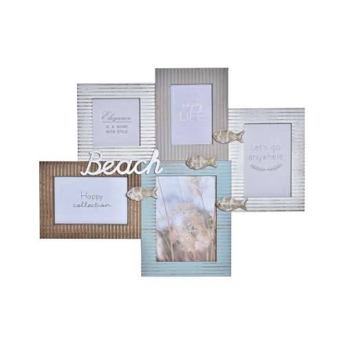 Okvir za sliku DKD Home Decor Beach 51 x 2 x 40,5 cm Drvo Mornar Cijena