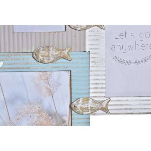 Okvir za sliku DKD Home Decor Beach 51 x 2 x 40,5 cm Drvo Mornar Cijena