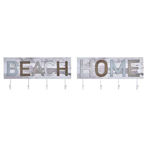 Zidna vješalica DKD Home Decor Drvo Metal Plaža 45 x 5 x 23 cm (2 kom.) Cijena