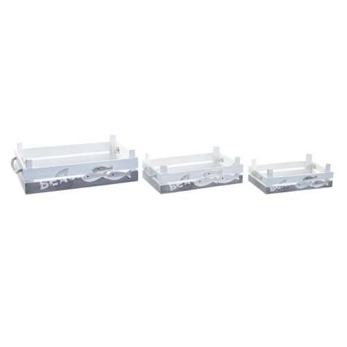 Set ukrasnih kutija DKD Home Decor Drvo Spirale Mediteran 42 x 29 x 12 cm Cijena