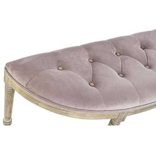 Stolac DKD Home Decor   Prirodno Roza Poliester Baršun Kaučukovac (125 x 43 x 48 cm) Cijena