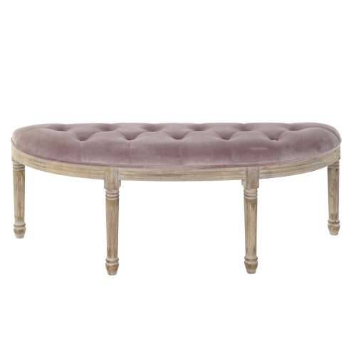 Stolac DKD Home Decor   Prirodno Roza Poliester Baršun Kaučukovac (125 x 43 x 48 cm) Cijena