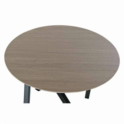 Pomoćni stolić DKD Home Decor 65 x 65 x 49,5 cm Crna Metal Drvo Svijetlo smeđi Cijena