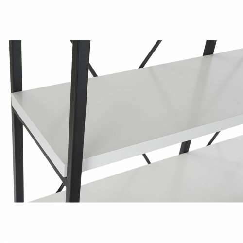 Polica DKD Home Decor Crna Metal Bijela 4 Police Drvo MDF (110 x 30 x 150 cm) Cijena