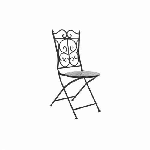 Dārza krēsls DKD Home Decor Crna Keramika Pisana Željezo (39 x 50 x 93 cm) Cijena