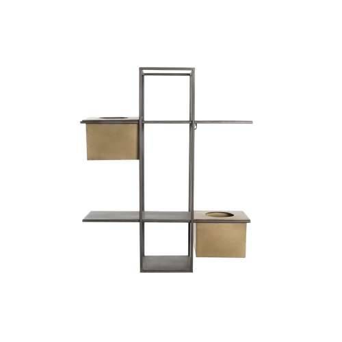 Polica DKD Home Decor Crna Metal Bakar 2 Police (50 x 16 x 60 cm) Cijena