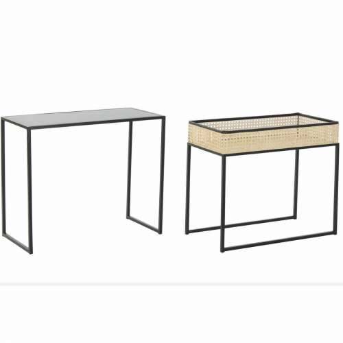 Stolić za dnevni boravak DKD Home Decor Crna Prirodno 60 x 30 x 50 cm Cijena