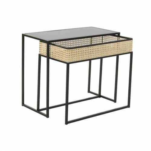 Stolić za dnevni boravak DKD Home Decor Crna Prirodno 60 x 30 x 50 cm Cijena