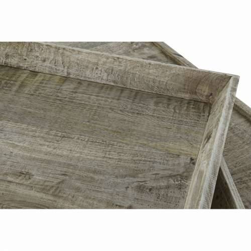 Stolić za dnevni boravak DKD Home Decor Crna Prirodno Drvo Metal 120 x 120 x 55 cm Cijena