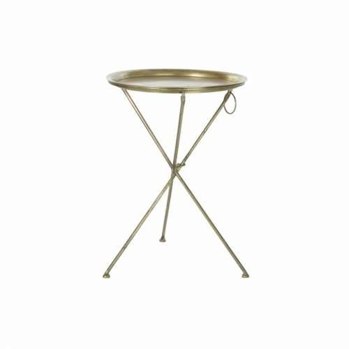 Pomoćni stolić DKD Home Decor zlatan Mesing (47,5 x 47,5 x 64,5 cm) Cijena