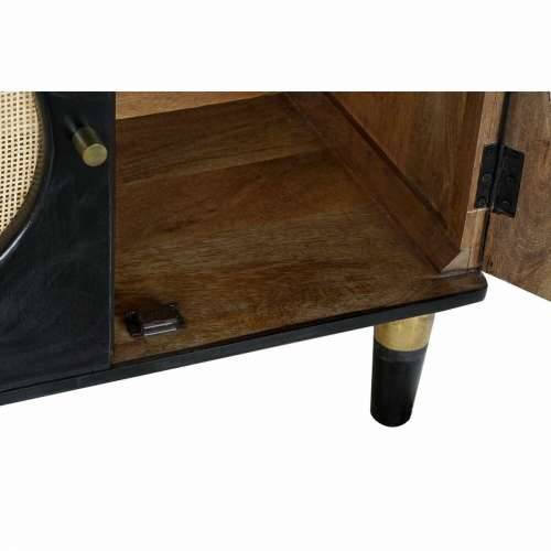 Ormarić za hodnik DKD Home Decor Crna Prirodno Ratan Drvo Manga (150 x 40 x 65 cm) Cijena