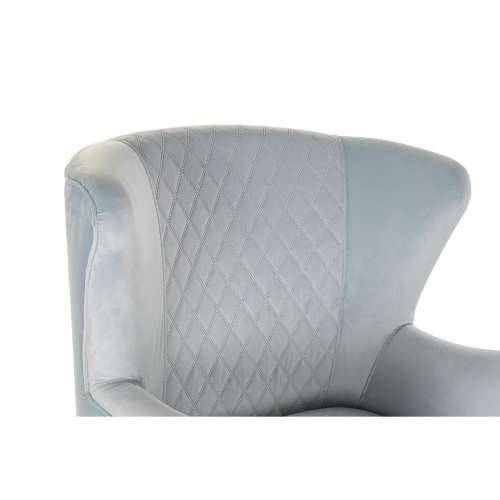 Fotelja DKD Home Decor Crna Metal Nebesko plava (76 x 76 x 82 cm) Cijena