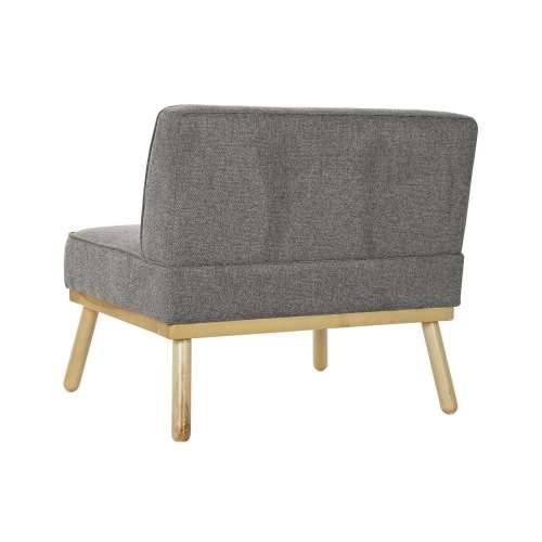 Fotelja DKD Home Decor 80 x 66 x 72 cm Jela Drvo Smeđa Tamno sivo Cijena