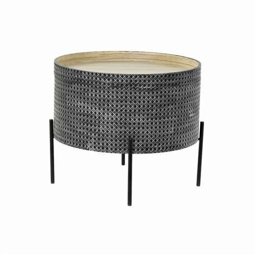 Pomoćni stolić DKD Home Decor Crna Srebrna 45 x 45 x 39 cm Cijena