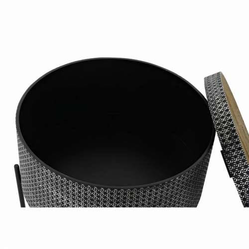 Pomoćni stolić DKD Home Decor Crna Srebrna 45 x 45 x 39 cm Cijena