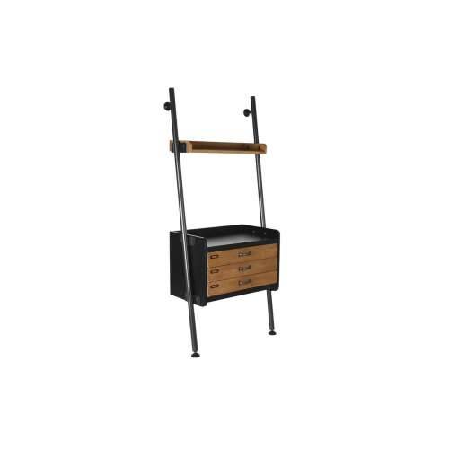 Polica DKD Home Decor Jela Prirodno Crna Metal 1 Police (67 x 40 x 155 cm) Cijena