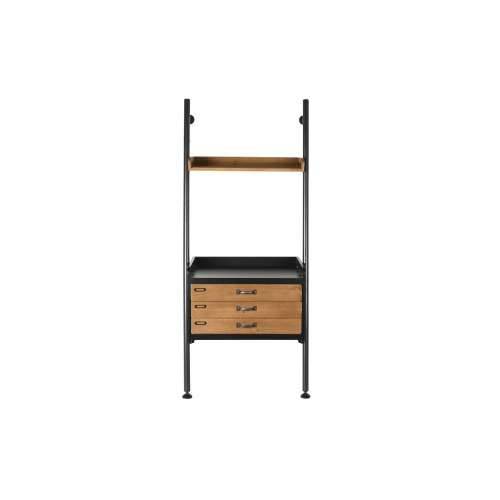 Polica DKD Home Decor Jela Prirodno Crna Metal 1 Police (67 x 40 x 155 cm) Cijena