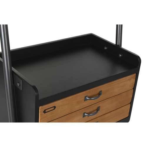 Polica DKD Home Decor Jela Prirodno Crna Metal 1 Police (67 x 40 x 155 cm) Cijena