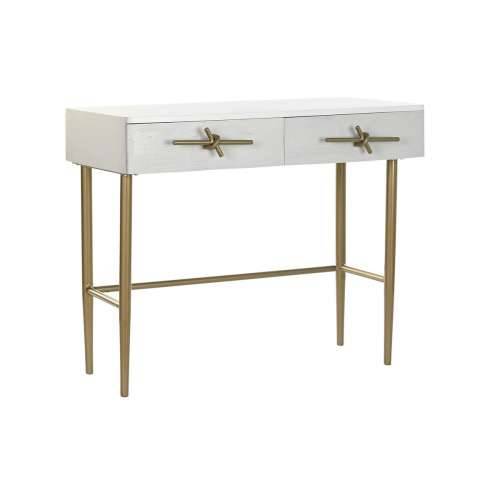 Hodnik DKD Home Decor Bijela zlatan 90 x 45 x 74 cm Cijena
