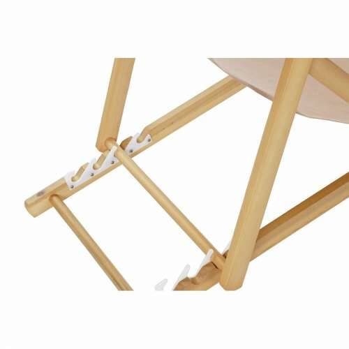 Pludmales guļamkrēsls DKD Home Decor Smeđa Prirodno Poliester MDF (57,5 x 113 x 77 cm) Cijena