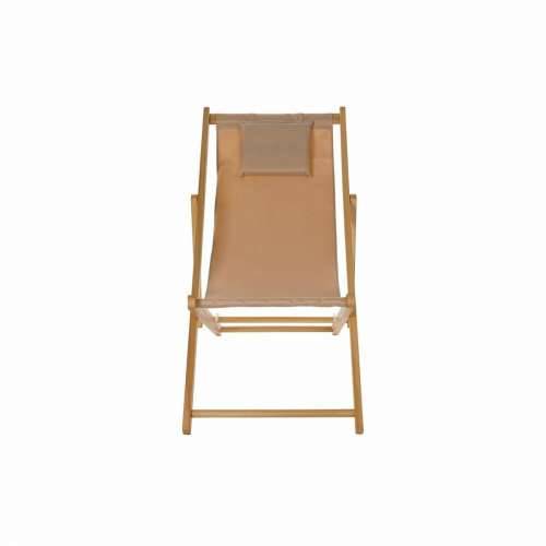 Pludmales guļamkrēsls DKD Home Decor Smeđa Prirodno Poliester MDF (57,5 x 113 x 77 cm) Cijena