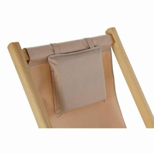 Pludmales guļamkrēsls DKD Home Decor Smeđa Prirodno Poliester MDF (57,5 x 113 x 77 cm) Cijena