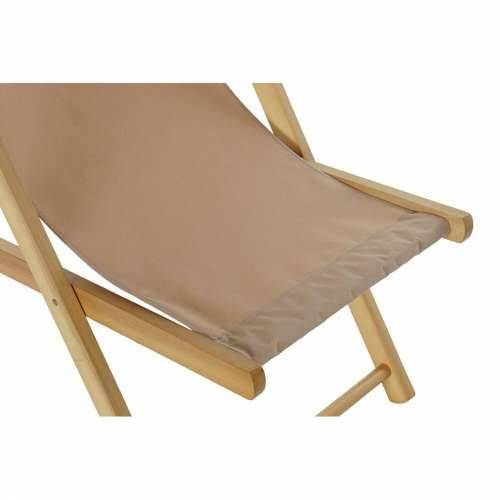 Pludmales guļamkrēsls DKD Home Decor Smeđa Prirodno Poliester MDF (57,5 x 113 x 77 cm) Cijena