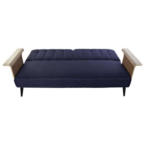 Kauč za izvlačenje DKD Home Decor Plava Smeđa Crna Metal moderan gradski 203 x 87 x 81 cm Cijena