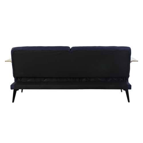 Kauč za izvlačenje DKD Home Decor Plava Smeđa Crna Metal moderan gradski 203 x 87 x 81 cm Cijena