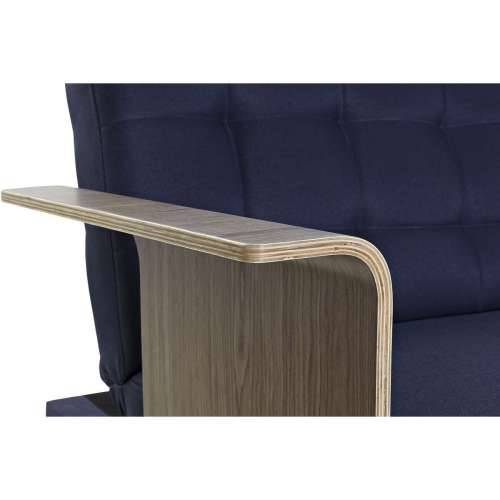 Kauč za izvlačenje DKD Home Decor Plava Smeđa Crna Metal moderan gradski 203 x 87 x 81 cm Cijena