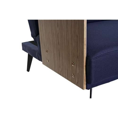 Kauč za izvlačenje DKD Home Decor Plava Smeđa Crna Metal moderan gradski 203 x 87 x 81 cm Cijena