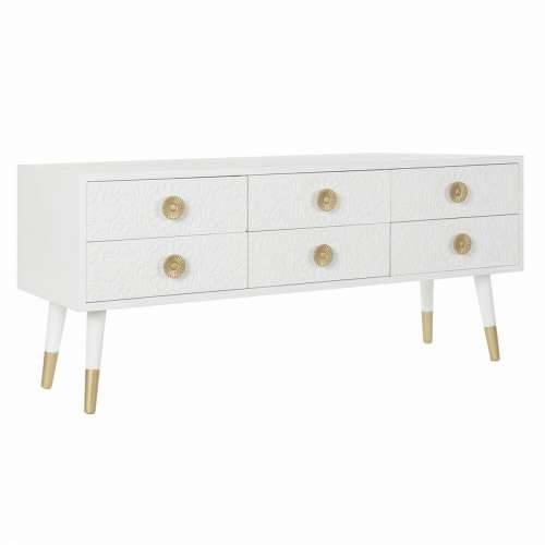 Namještaj za TV kabinet DKD Home Decor Bijela zlatan Jela Drvo MDF 120 x 42 x 54 cm Cijena