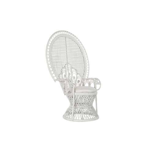 Vrtna fotelja DKD Home Decor Bijela Poliester Metal 30 x 40 cm 96 x 66 x 145 cm 96 x 66 x 140 cm Cijena