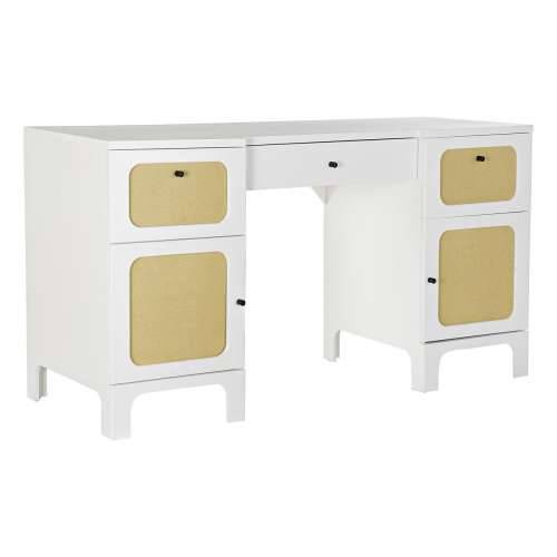 Pisaći stol DKD Home Decor Jela Bijela Ratan (140 x 50 x 76 cm) Cijena