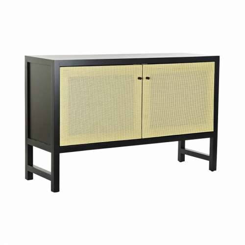 Ormarić za hodnik DKD Home Decor Crna Jela Prirodno Ratan (120 x 38 x 76 cm) Cijena