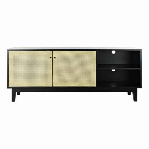 Namještaj za TV kabinet DKD Home Decor Crna Jela Ratan (160 x 65 x 38 cm) Cijena