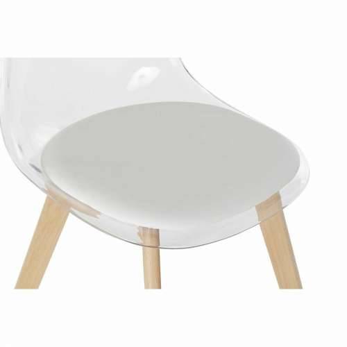 Blagavaonska stolica DKD Home Decor Bijela Providan Prirodno Drvo Polikarbonati 54 x 47 x 81 cm Cijena