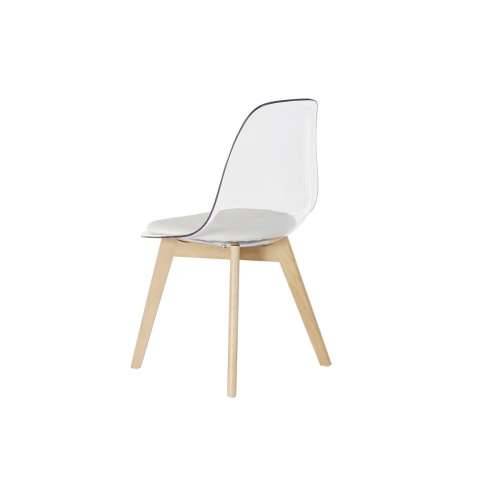 Blagavaonska stolica DKD Home Decor Bijela Providan Prirodno Drvo Polikarbonati 54 x 47 x 81 cm Cijena