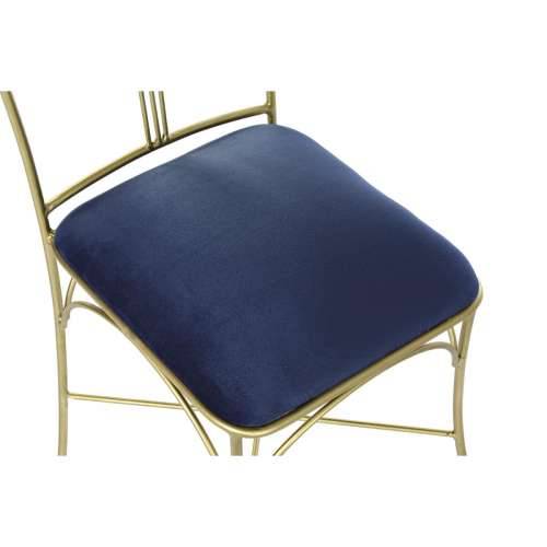 Blagavaonska stolica DKD Home Decor Plava zlatan 45 x 42 x 88,5 cm Cijena