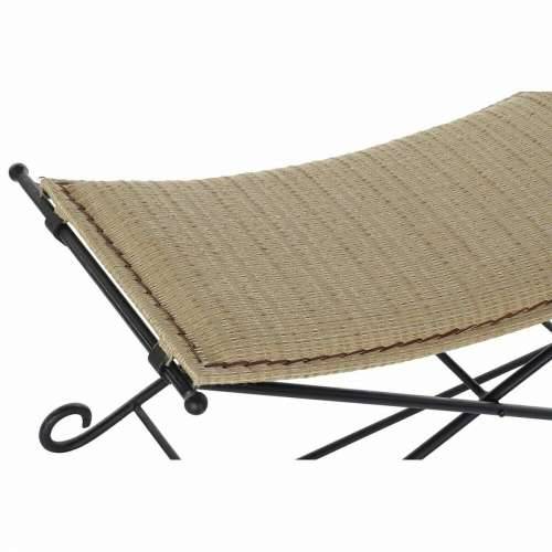 Stolac DKD Home Decor   Crna Metal Svijetlo smeđi Ratan (94 x 49 x 44 cm) Cijena
