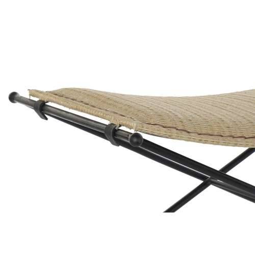 Stolac DKD Home Decor   Crna Metal Svijetlo smeđi Ratan (94 x 49 x 44 cm) Cijena