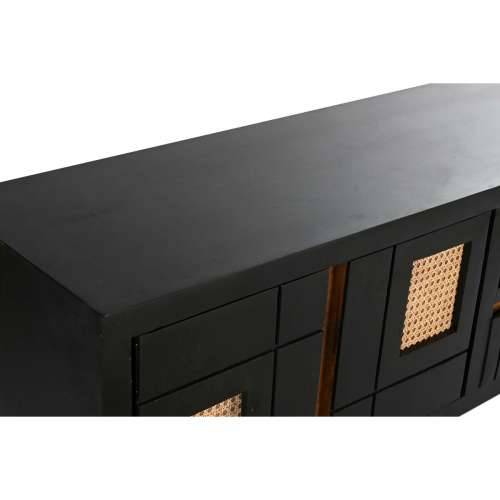 Namještaj za TV kabinet DKD Home Decor Crna Ratan Drvo Manga (145,5 x 40,5 x 60 cm) Cijena