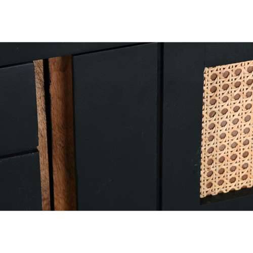 Namještaj za TV kabinet DKD Home Decor Crna Ratan Drvo Manga (145,5 x 40,5 x 60 cm) Cijena