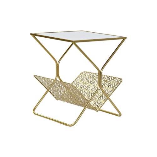 Stalak za časopise DKD Home Decor zlatan Metal Ogledalo 45 x 45 x 55 cm Cijena