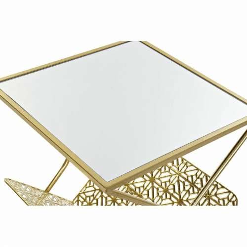 Stalak za časopise DKD Home Decor zlatan Metal Ogledalo 45 x 45 x 55 cm Cijena
