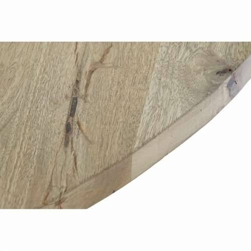 Blagavaonski stol DKD Home Decor 127 x 127 x 75 cm Prirodno Crna Metal Aluminij Drvo Manga Cijena