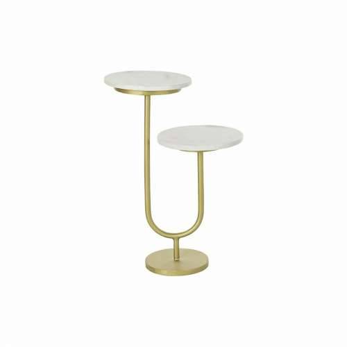 Pomoćni stolić DKD Home Decor zlatan Metal Mramor 45 x 27 x 63 cm Cijena